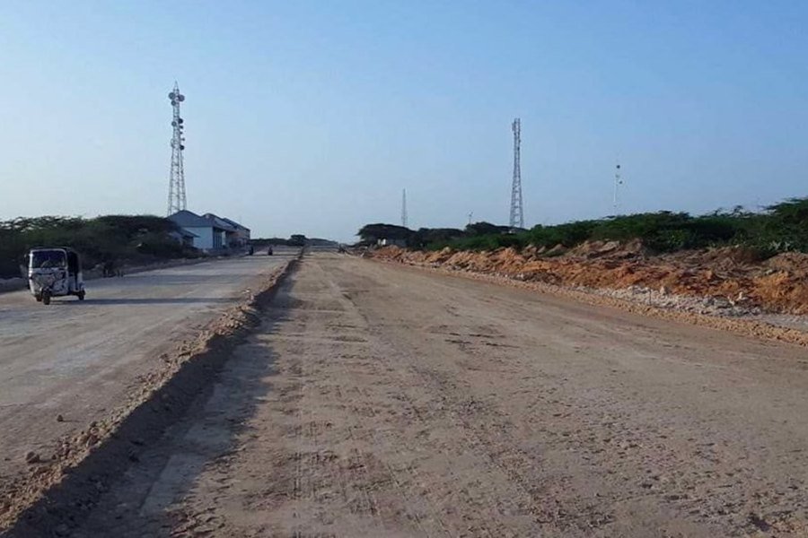Road rehabilitation works in progress